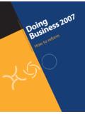 Doing Business 2007 -- How to reform
