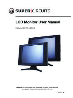 LCD Monitor User Manual - Supercircuits