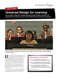 T WORKS Universal Design for Learning