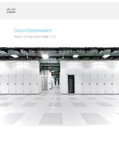 Stealthwatch System Configuration Guide v7.3 - Cisco