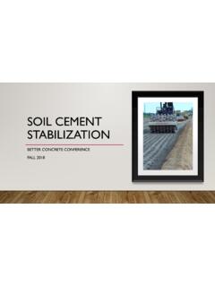 Soil Cement Stabilization - Institute for Transportation