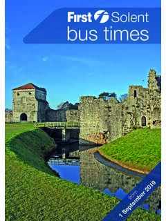 bus times - First Bus