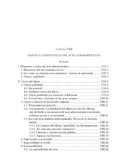 I. Elementos y vicios del acto administrativoVIII-1
