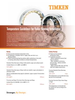 Temperature Guidelines for Roller Bearing Installation
