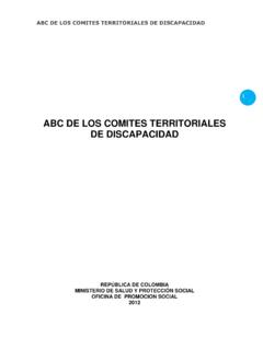 ABC DE LOS COMITES TERRITORIALES DE …