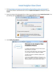 Install Avigilon View Client - Envera Systems