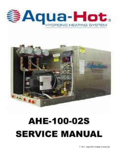 AHE-100-02S SERVICE MANUAL - Aqua-Hot Heating …