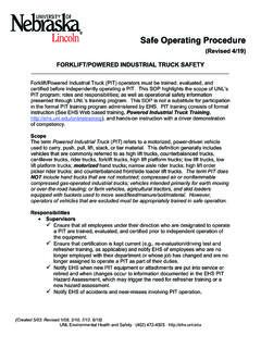 FORKLIFT/POWERED INDUSTRIAL TRUCK SAFETY