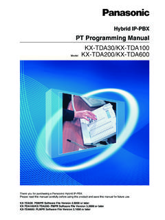 PT Programming Manual