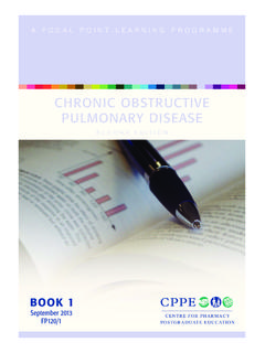 CHRONIC OBSTRUCTIVE PULMONARY DISEASE - …