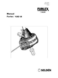 Manual Furlex 100 S - Seld&#233;n Mast AB