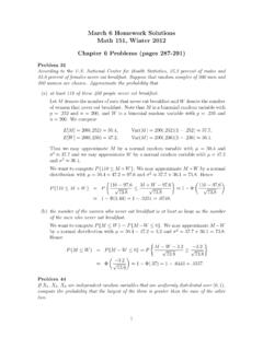 March 6 Homework Solutions Math 151, Winter 2012 …
