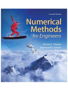 Numerical Methods for Engineers - K. N. Toosi University ...
