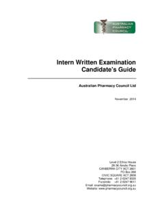 Intern Written Examination Candidate's Guide - …