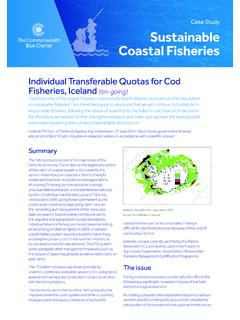Case Study Sustainable Coastal Fisheries