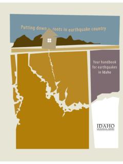 Your handbook for earthquakes in Idaho