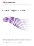 Disposal of records Guide 8 (2011) - The National Archives