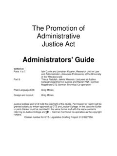 The Promotion of Administrative Justice Act