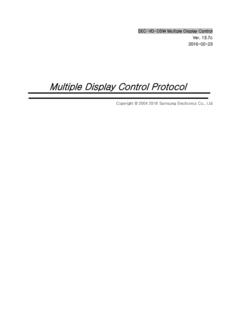 Multiple Display Control Protocol