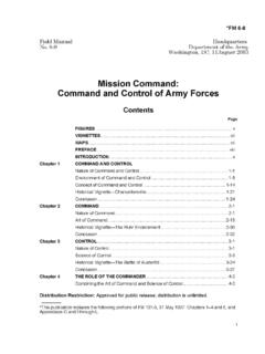 FM 6-0 Mission Command - T OF C Page 1 - My ARMY …