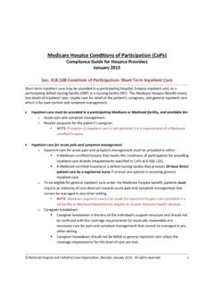 Medicare Hospice Conditions of Participation (CoPs)