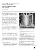 Helically Coiled Heat Exchangers Offer Advantages …