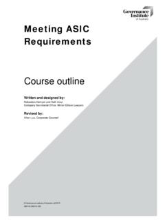 Meeting ASIC Requirements
