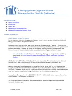 IL Mortgage Loan Originator License New Application ...