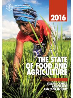 The State of Food and Agriculture 2016 (SOFA): Climate ...