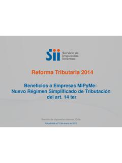 Reforma Tributaria 2014 - SII