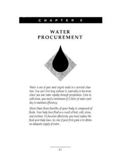 WATER PROCUREMENT - Equipped
