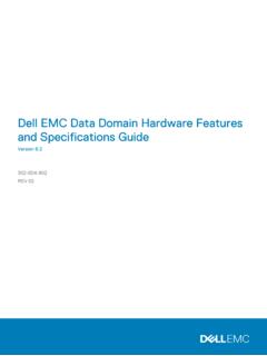 Data Domain Hardware Features and Specifications