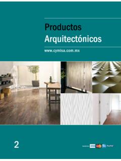 Productos Arquitect&#243;nicos - cymisa.com.mx