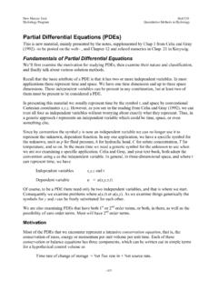 Partial Differential Equations (PDEs)