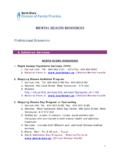 MENTAL HEALTH RESOURCES - Dean Brown