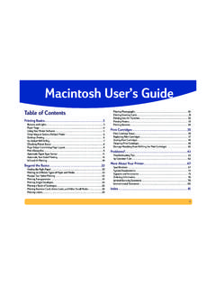 Macintosh User’s Guide - HP&#174; Official Site