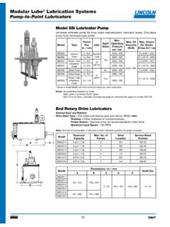 Modular Lube Lubrication Systems Pump-to-Point Lubricators