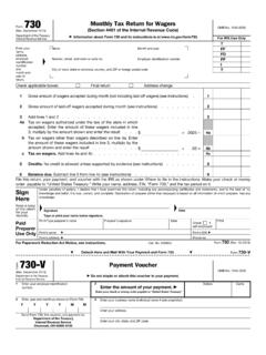 www.irs.gov/form730 For IRS Use Only
