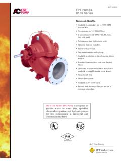 ACFP 8100-04 Fire Pumps 8100 Series