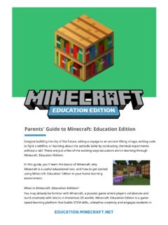 Parents’ Guide to Minecraft: Education Edition