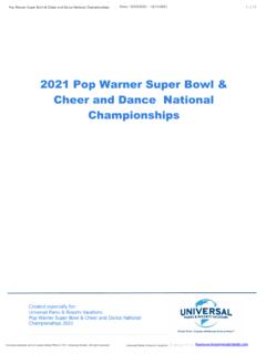 2021 Pop Warner Super Bowl &amp; Cheer and Dance National ...