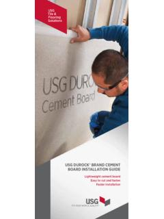 USG Durock Brand Cement Board Installation Guide (English ...