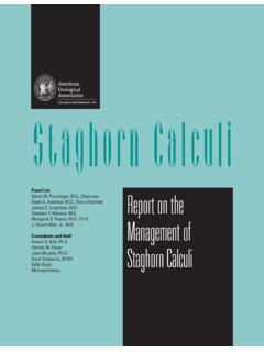 Staghorn Calculi - American Urological Association