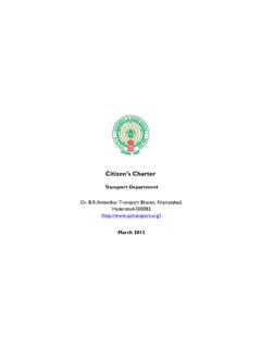 Citizen Charter Transport 08082013 - INDIA