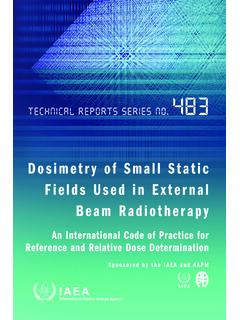 Dosimetry of Small Static Fields Used in External ... - IAEA