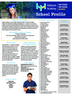 School Profile - Halstrom Academy