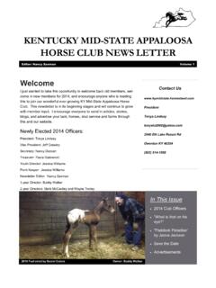KENTUCKY MID-STATE APPALOOSA HORSE CLUB NEWS …