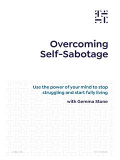 Overcoming Self-Sabotage - Gemma Stone