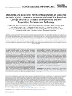Standards and guidelines for the interpretation of ...