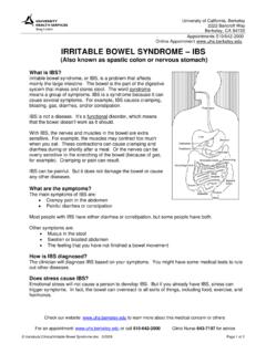 Irritable Bowel Syndrome - University Health Services